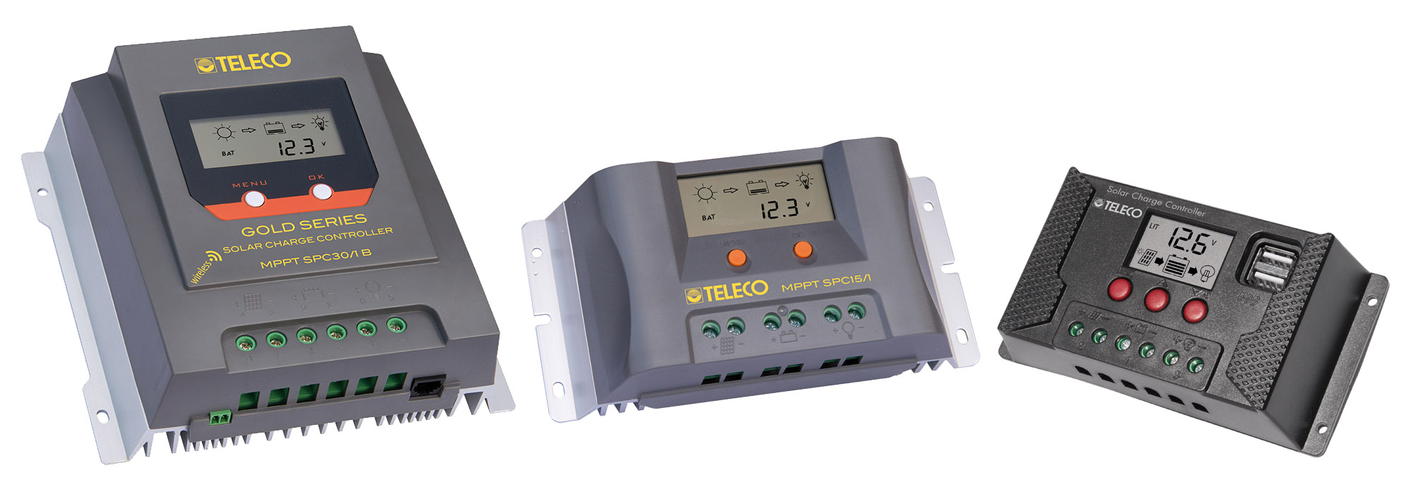 The new PWM and MPPT charge controllers from Teleco Telair ensure solar energy is always under control