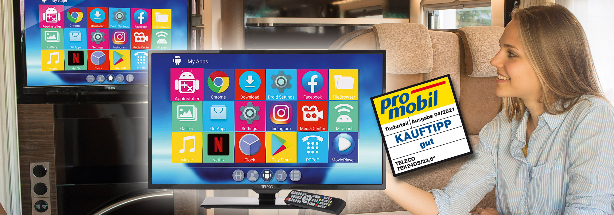 Teleco’s SMART TV wins a place on the podium in promobil tests